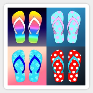 Flip Flop Pop Art Sticker